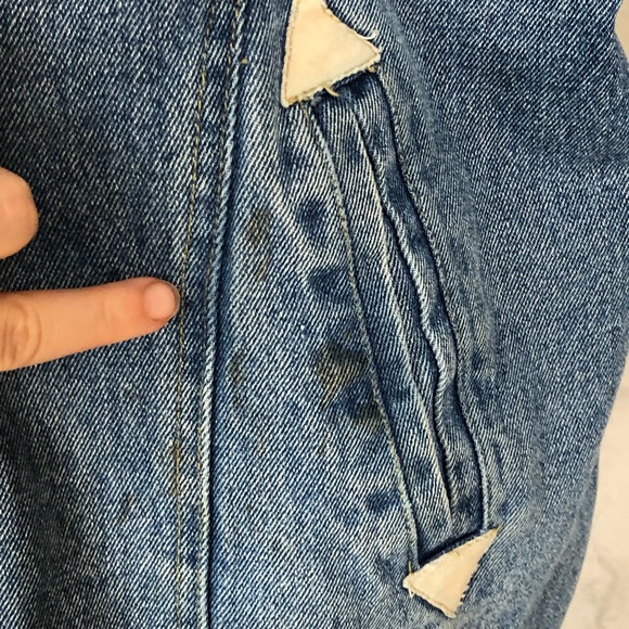 Vintage Sherpa Collar Denim Heavy Toggle Jacket - Picture 3 of 7